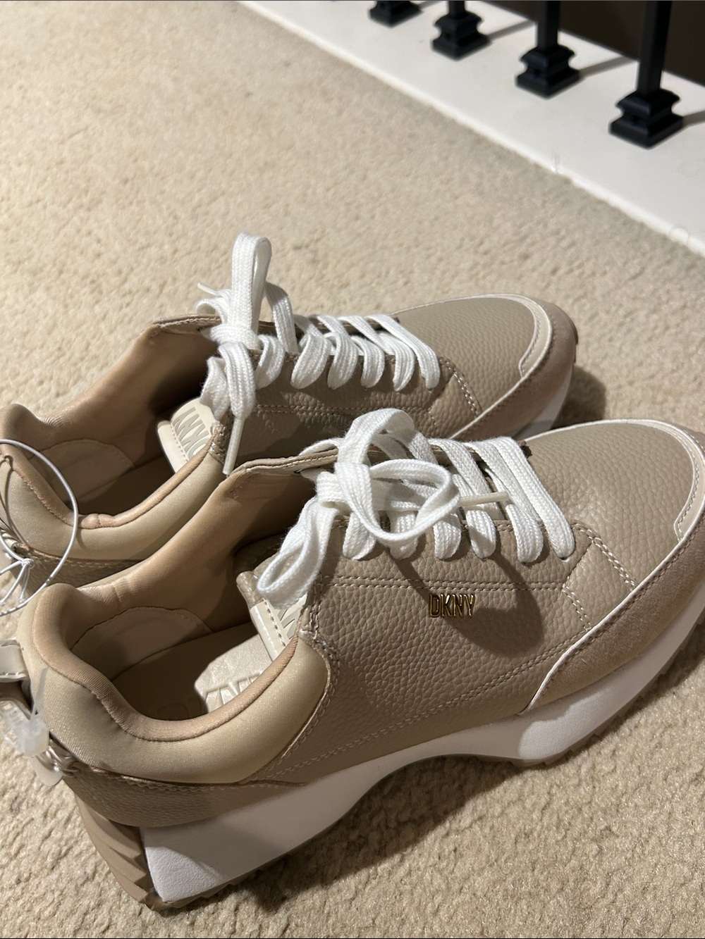 DKNY Platform Lace-Up Sneakers